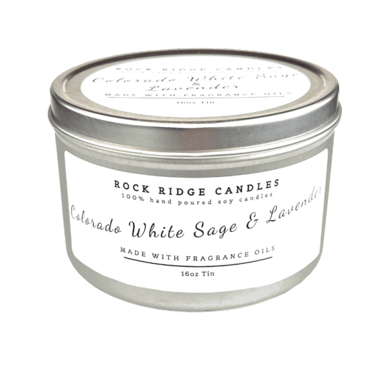 Colorado White Sage and Lavender 16oz Soy Candle