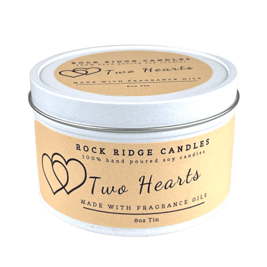 Two Hearts 8oz Soy Candle