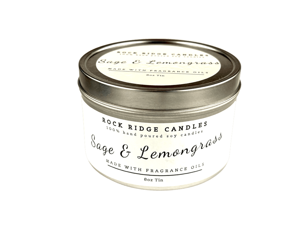 Sage & Lemongrass 8oz Candle