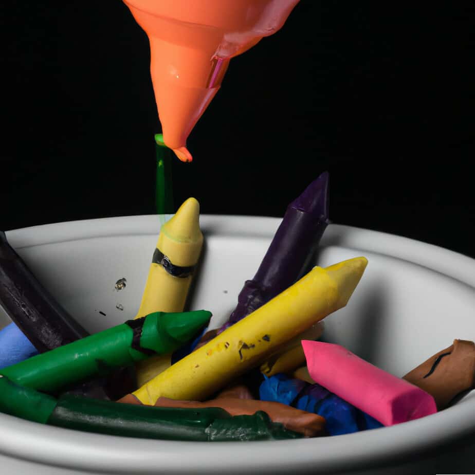 Making Candles from Crayons